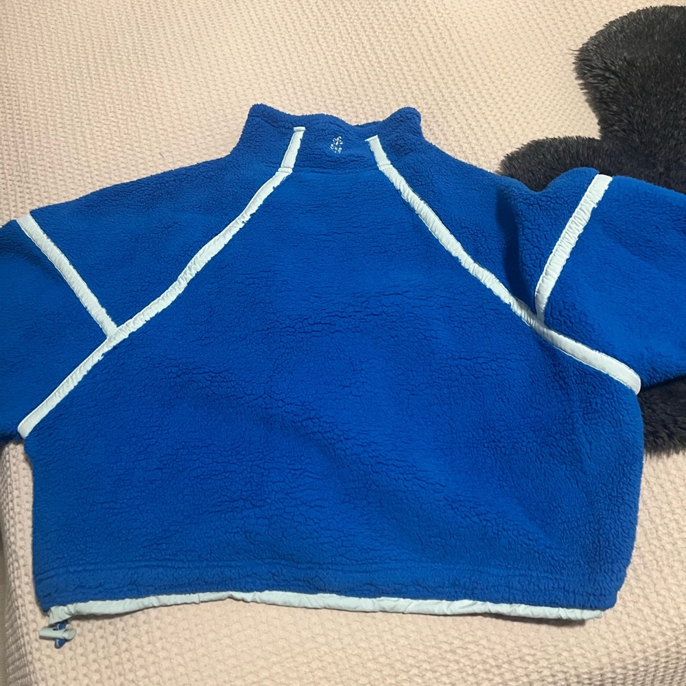 FP Movement by Free People Vibrant Blue and White Ski Jacket - Picture 3 of 5